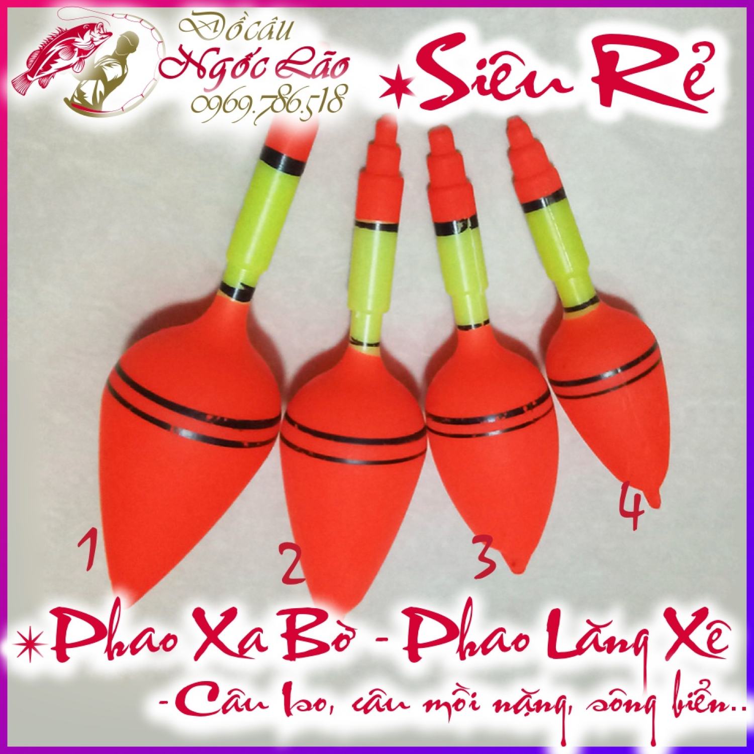 Phao câu cá siêu rẻ - chuyên câu xa bờ - phao lăng xê, bom mè, câu iso - câu sông-biển-ao-hồ. hàng tốt giá rẻ ƞhất