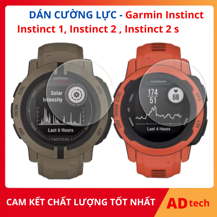Garin Instinct - Dán màn hình cường lực đồng hồ garmin Instinct 1