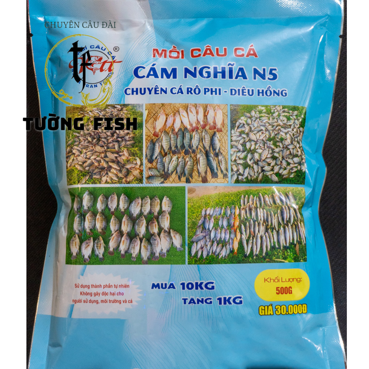 Mồi câu cá cám nghĩa n5 - cám câu cá thương hiệu cám nghĩa