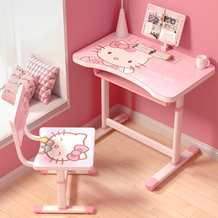 Bàn Học Sinh, Bàn Ghế Học Sinh, Bàn Ghế Học Sinh Liền Giá Sách Tăng Giảm Độ Cao ( bao gồm 1 bàn, 1 ghế, 1 đèn led, 1 chống cằm diều chỉnh tư thế ngồi cho bé, 1 kệ để sách như hình )