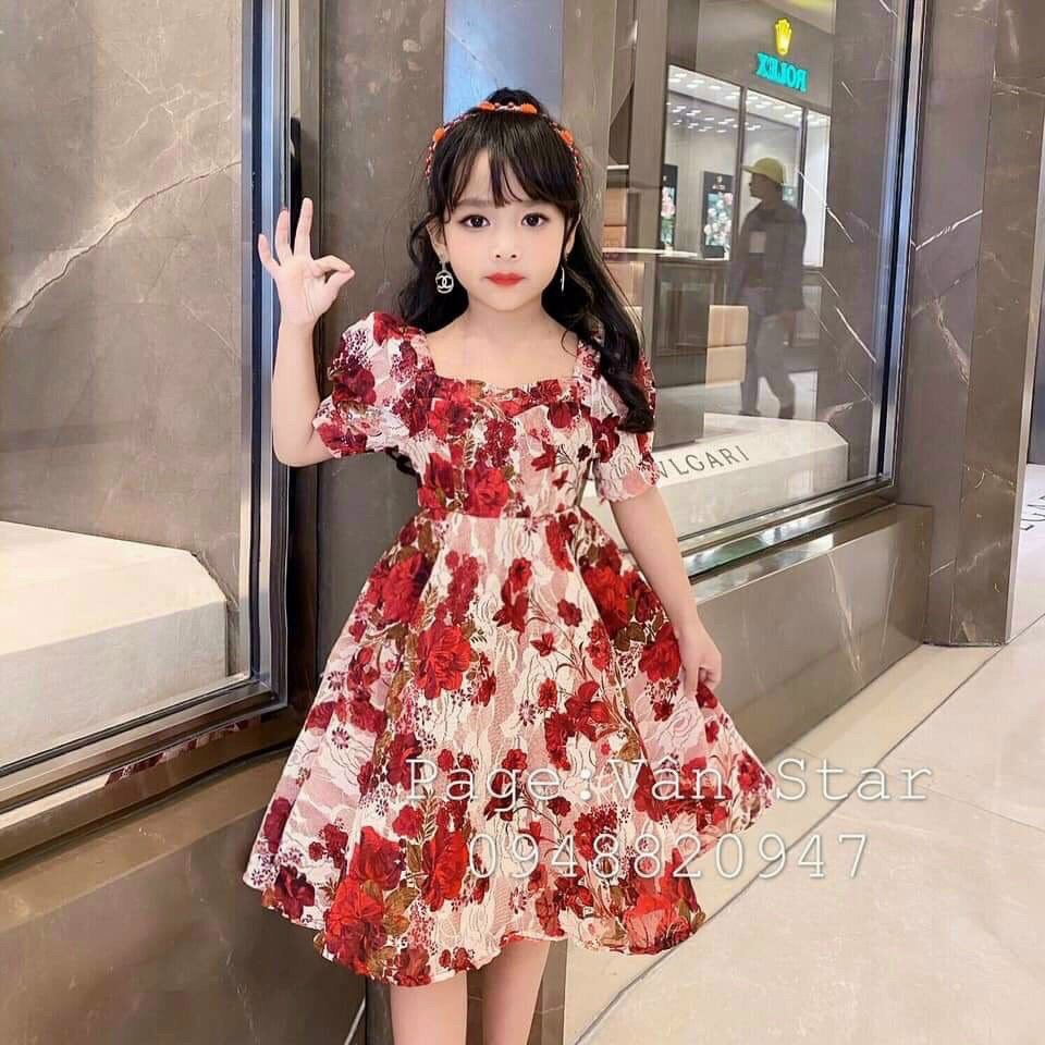 Đầm hoa, đầm công chúa xinh xắn cho bé gái