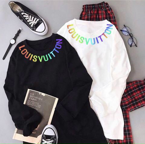 ÁO THUN TAY DÀI IN CHỮ PHÁT SÁNG 7 MÀU VÒNG CỔ SIÊU HOT, CHẤT COTTON 4 CHIỀU FORM RỘNG CHUẨN DƯỚI 70 KÍ TP