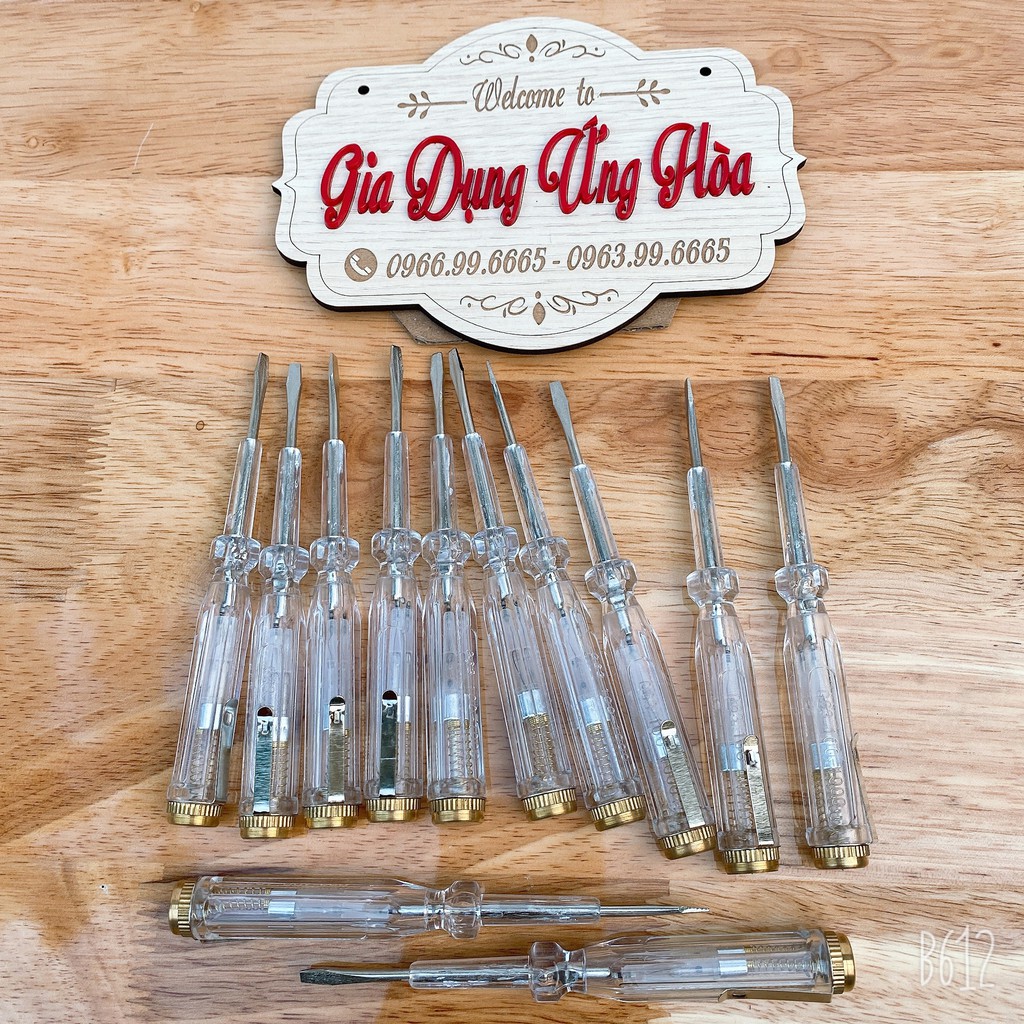 ( hộp 12 cái) Bút thử điện kiểm tra điện áp đa năng tiện dụng