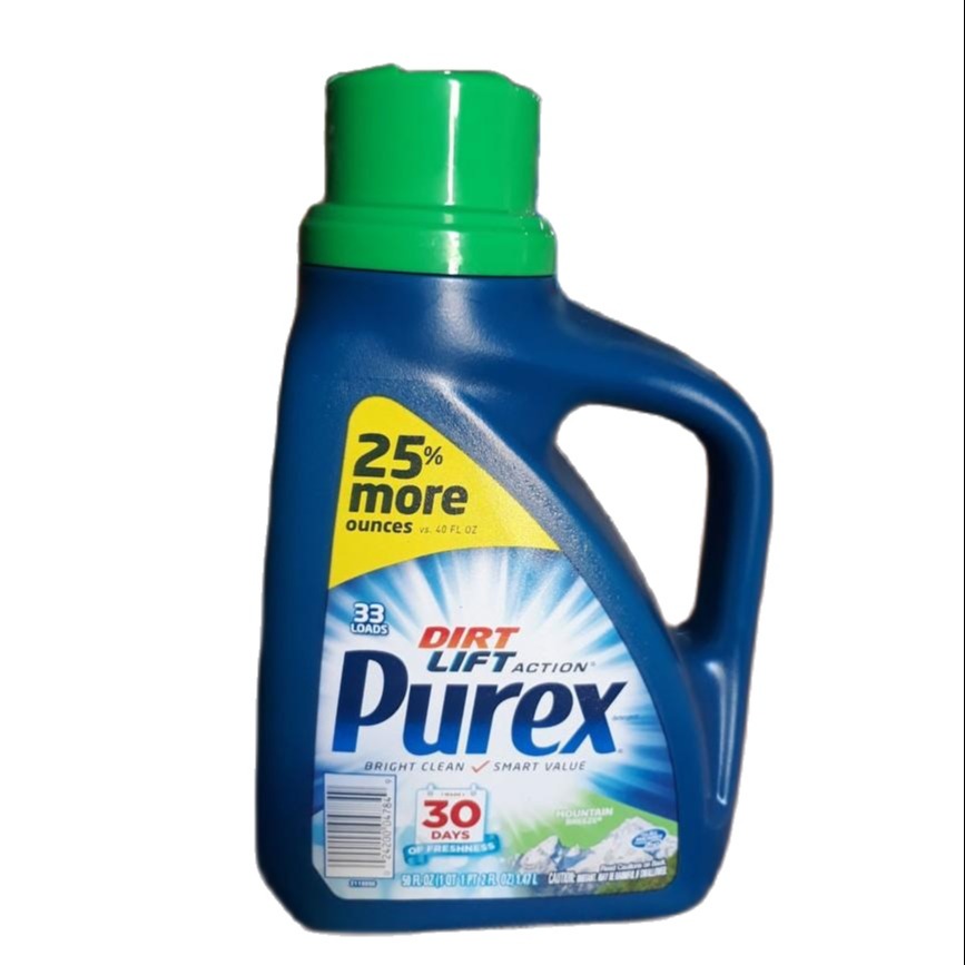 Nước giặt Purex Triple Action After the Rain 1.47Lít