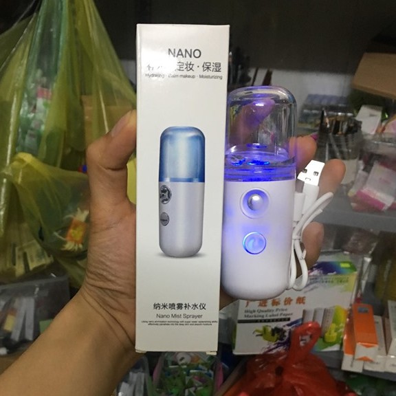 Máy Phun Sương Nano Mini Sạc Điện Cầm Tay Cấp Nước Cấp Ẩm Cho Da Xịt Khoáng Chống Khô Da Nứt Nẻ , Cấp ẩm cấp nước cho da tiện lợi