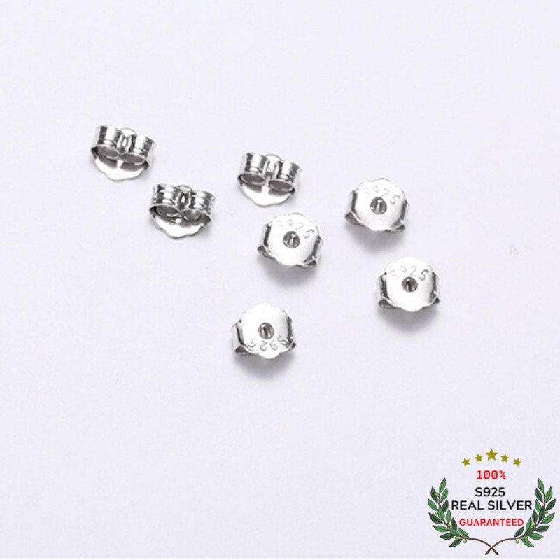 1 cặp chốt khuyên tai bạc s925 | 1 đôi chuôi bông tai bạc 925
