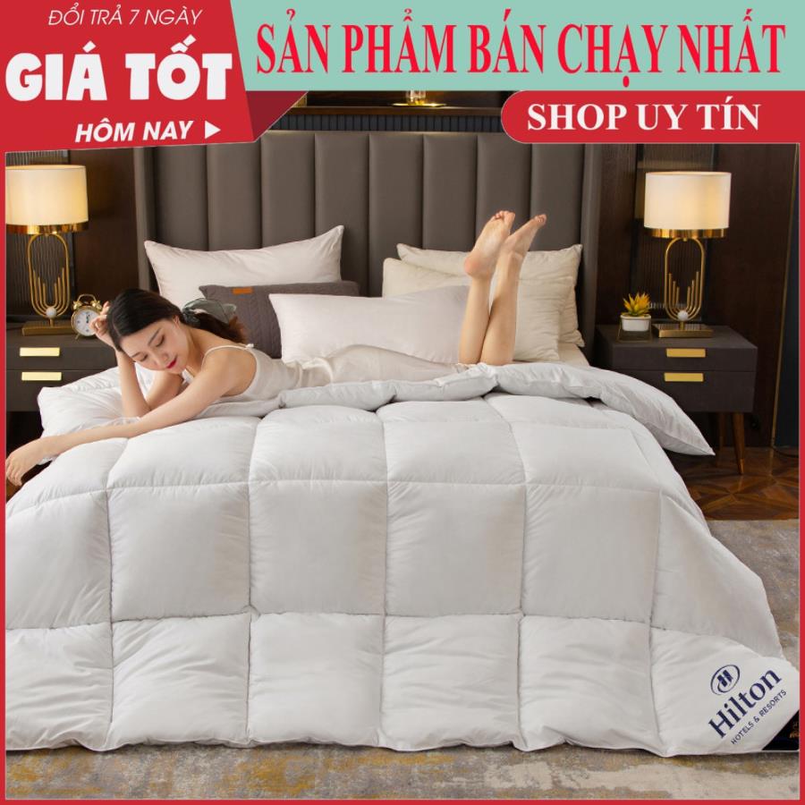 [ HÀNG TỐT- GIÁ RẺ] Chăn mền, ruột chăn Hilton cao cấp, hàng xuất khẩu cao cấp, kích cỡ 2m x 2m,  ruột chăn, chăn ga, chăn đũi, ruột chăn - Giao màu ngẫu nhiên