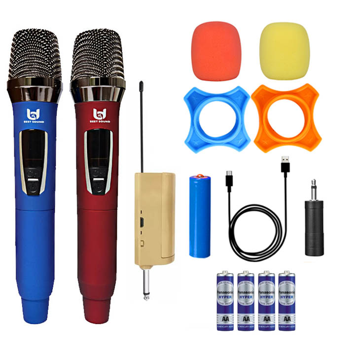 Micro không dây karaoke w301, màn hình led, âm thanh hay