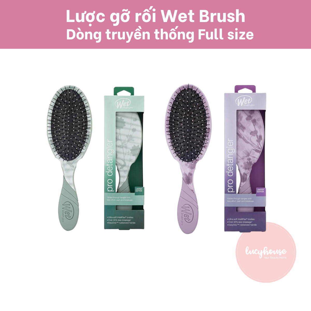 Chính Hãng - Lược gỡ rối Wet Brush bản truyền thống Pro