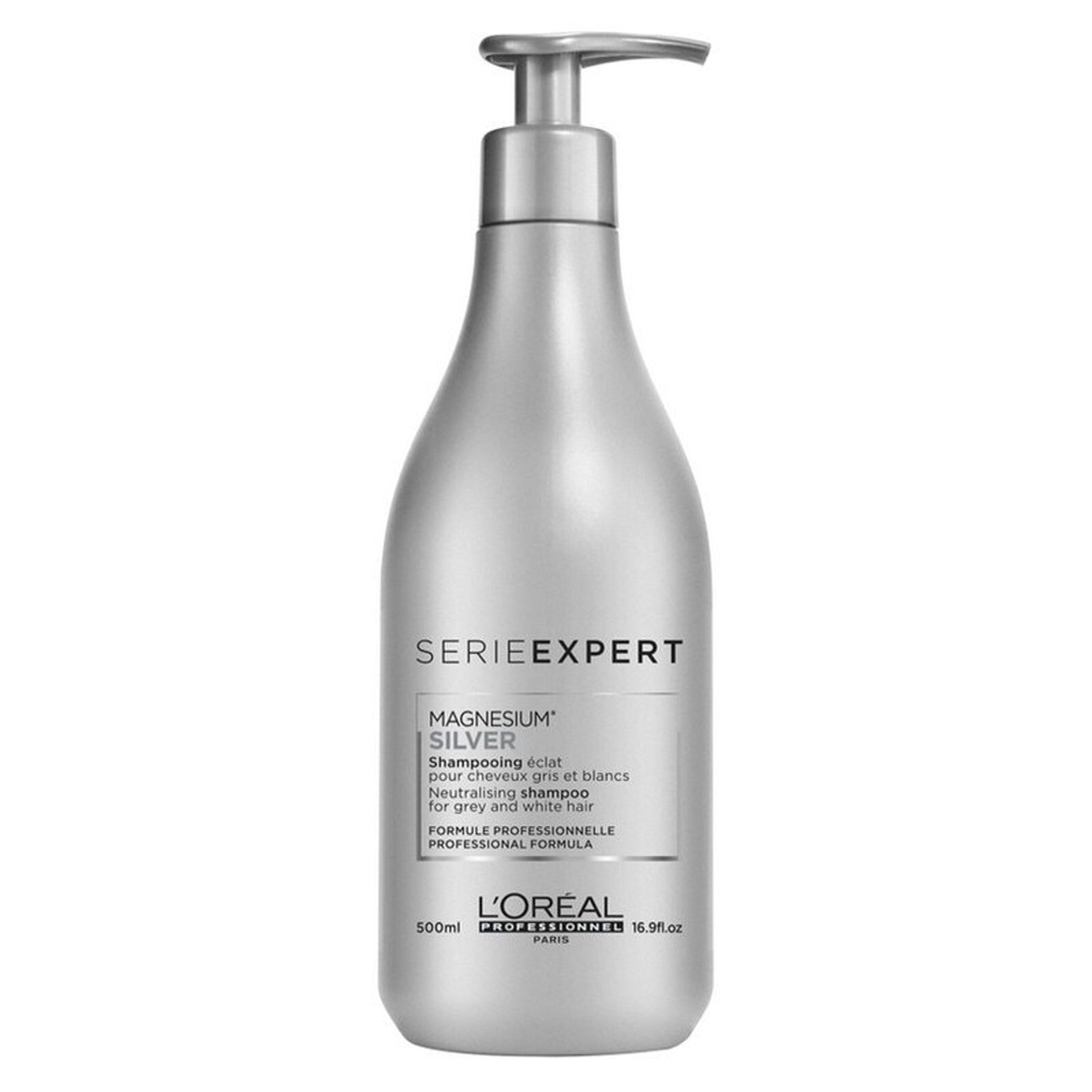 [HCM]Dầu gội khử vàng cho tóc xám bạc L’Oréal Magnesium Silver 500ml