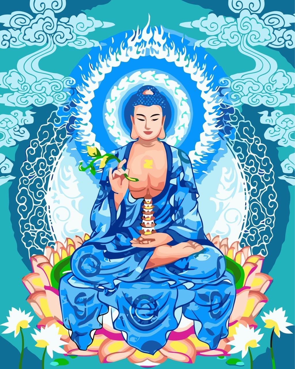 KHUNG DÀY  1.6 cm -Tranh sơn dầu số hóa tự tô-  đã CĂNG KHUNG 40 x 50 cm-đủ phụ kiện, CÓ SƠN BÓNG, in trắng đen-tranh tô màu theo số, tranh sơn dầu, tranh số hóa