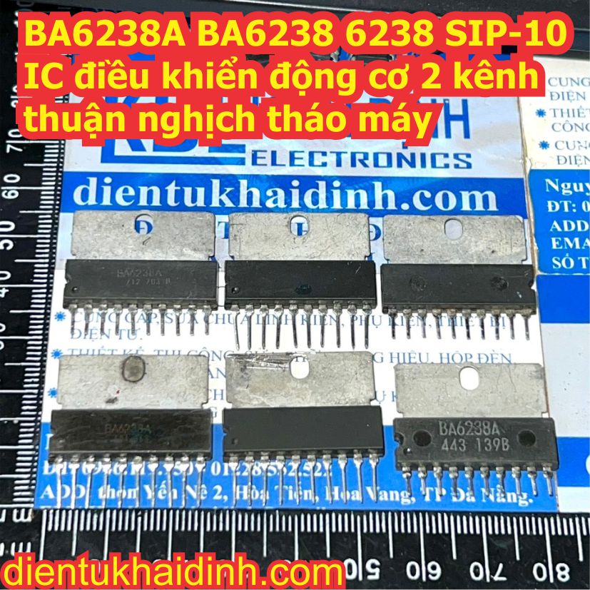 BA6238A BA6238 6238 BA6239A BA6239 6239 BA6209 6209 SIP-10 IC điều khiển động cơ 2 kênh thuận nghịch tháo máy kde9251