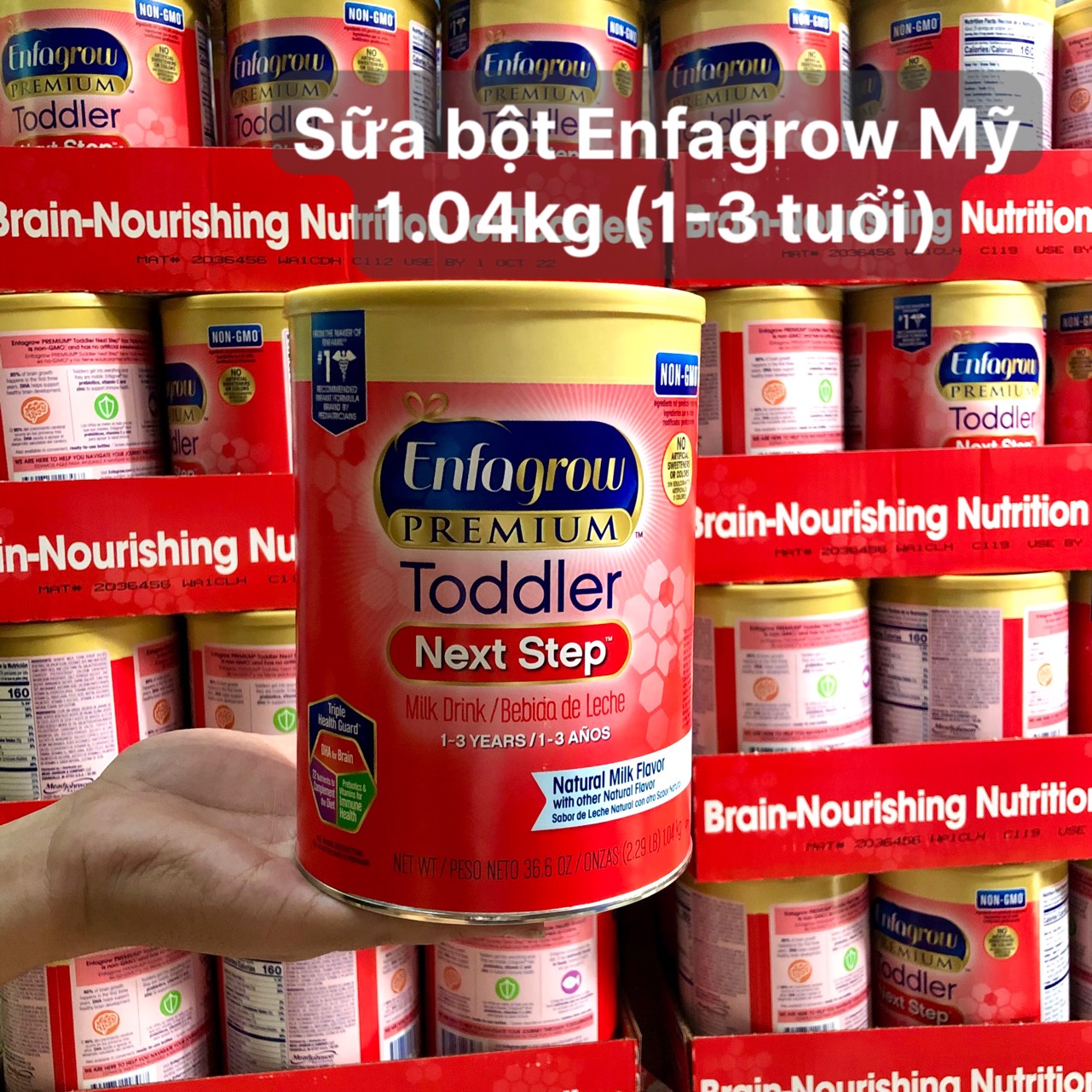 ❤️ [Quận 3] Sữa Bột Enfagrow Toddler 1.04kg Mỹ cho bé 1 - 3 tuổi [Date Mới 3/2024] HỎA TỐC