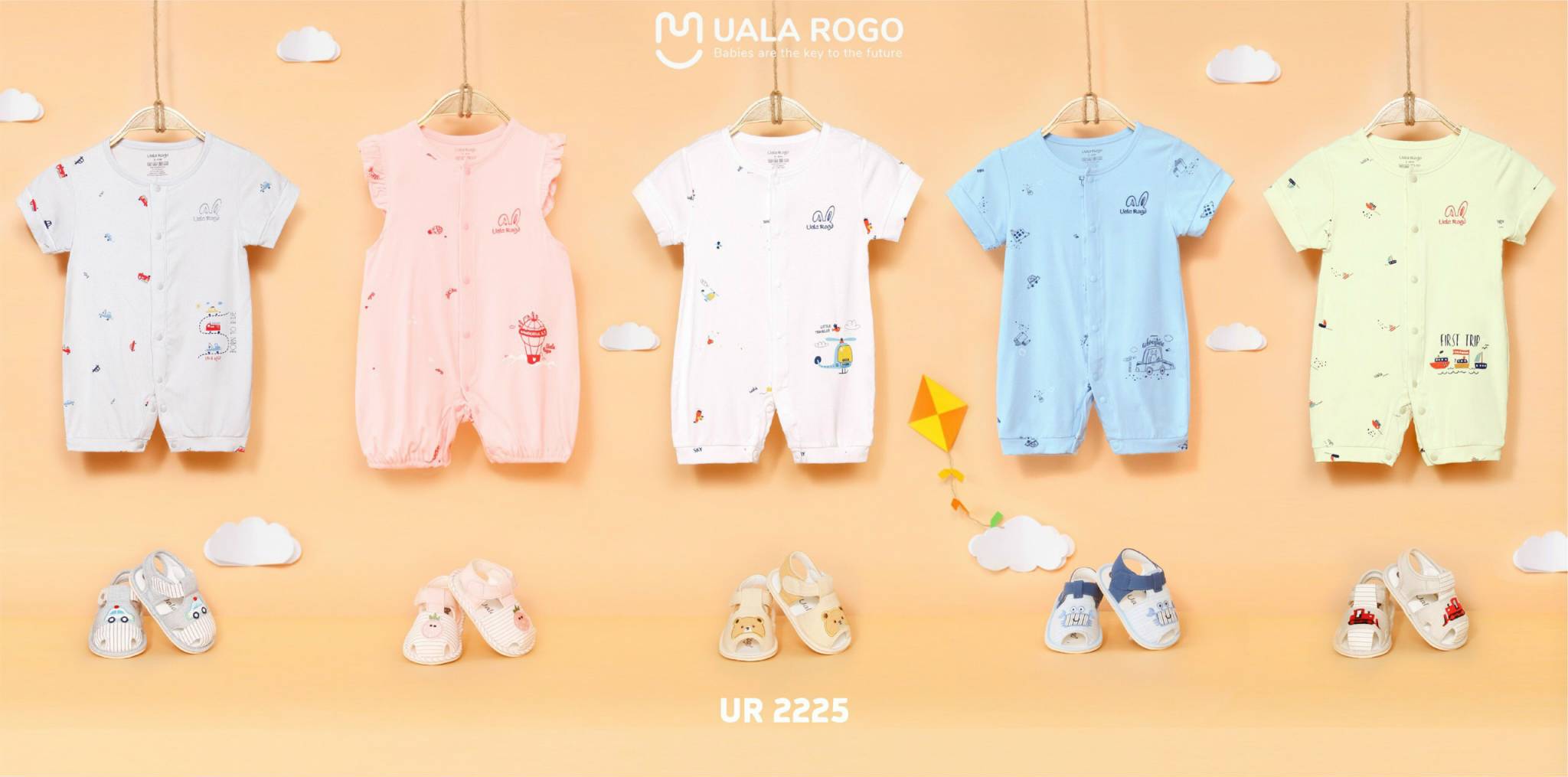[HCM]Body cộc tay UalaRogo UR2225 vải Petit thoáng mát co giãn dễ chịu