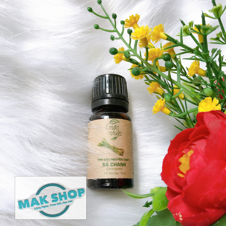 Tinh Dầu Sả Chanh 10ml, Tinh Dầu Mộc Nhiên Nguyên Chất 100% Từ Thiên Nhiên, Máy Tạo Khói, Máy Xông Tinh Dầu, Máy Phun Sương