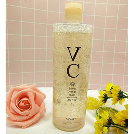 Nước Hoa Hồng Maycreate VC Smoothing Moisturising Toner 500ml làm sạch da, mượt mà mát da, mềm mại cải thiện làn da bị khô làm xe khít lỗ chân lông cho da cảm giác thoải mái làm cân bằng nước và dầu