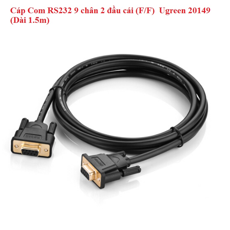 Cáp com rs232 9 chân 2 đầu cái ugreen 20149
