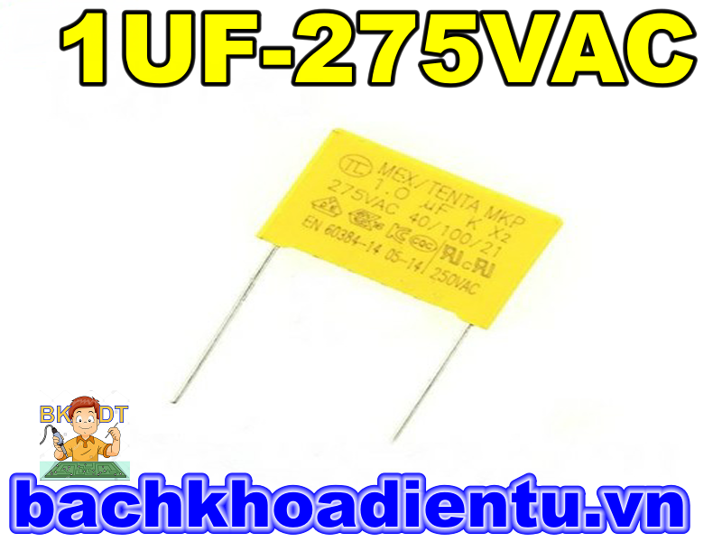 Tụ lọc nguồn 1uf-275v chất lượng tốt.
