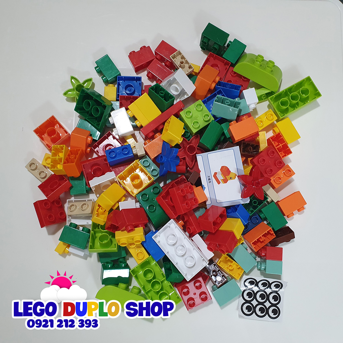 Túi lego ngẫu nhiên 140 chi tiết size lego duplo cho bé