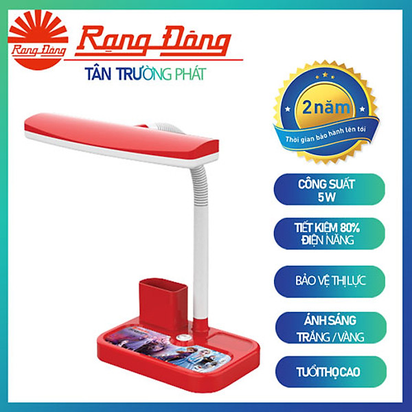 Đèn bàn học rạng đông chống cận 5w, model rdrl01.v2