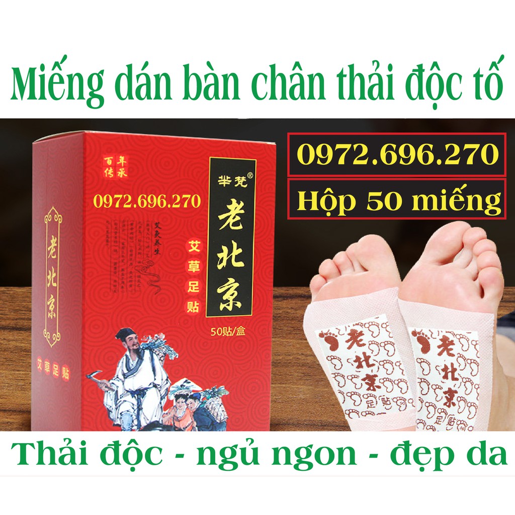 Miếng dán bàn chân - Miếng Dán Ngải Cứu Thải Độc Chân - Thải Độc Tố Qua Gan Bàn Chân Giảm Cơn Đau Nhức Xương Khớp