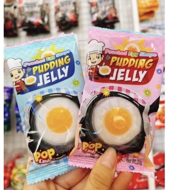 Combo 10 gói thạch pudding jelly hình chảo chiên trứng bách hóa bảo nhi