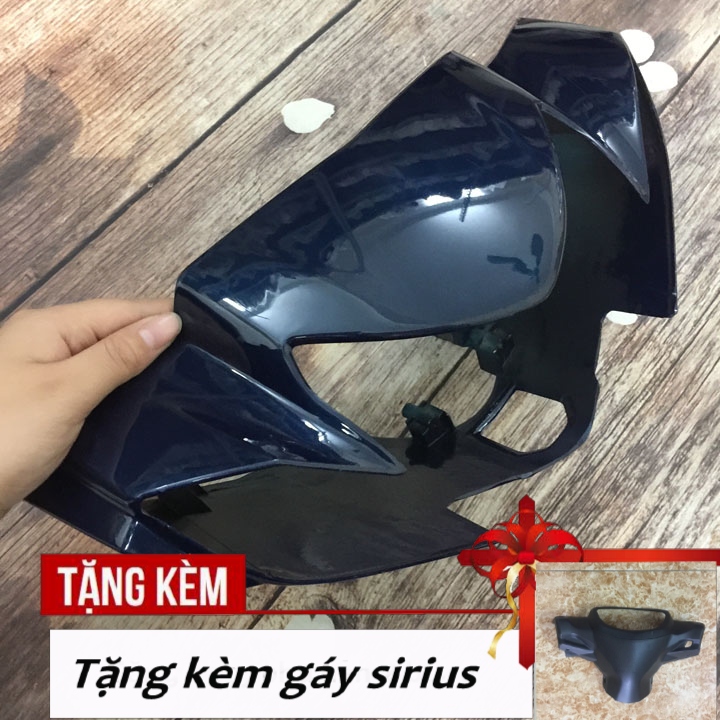 Ốp đầu xe sirius phanh cơ tặng kèm gáy