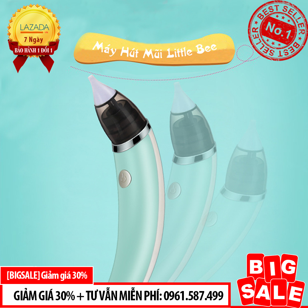 Máy Hút Mũi Cho Trẻ Sơ Sinh Little Bee Cao cấp - máy hút dịch mũi máy hút mũi bằng sạc pin an toàn tiện lợi nhỏ gọn Bảo hành uy tín 1 đổi 1