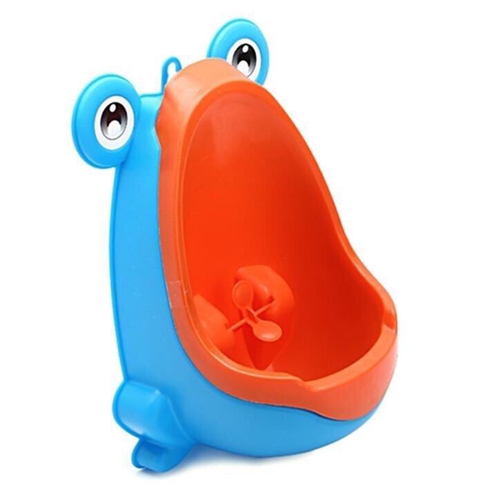 Bô đi vệ sinh hình con ếch dành cho bé trai gắn tường CHO BÉ TẬP ĐI vệ sinh rất tiện - tặng kèm miếng dán hút chân không siêu chắc
