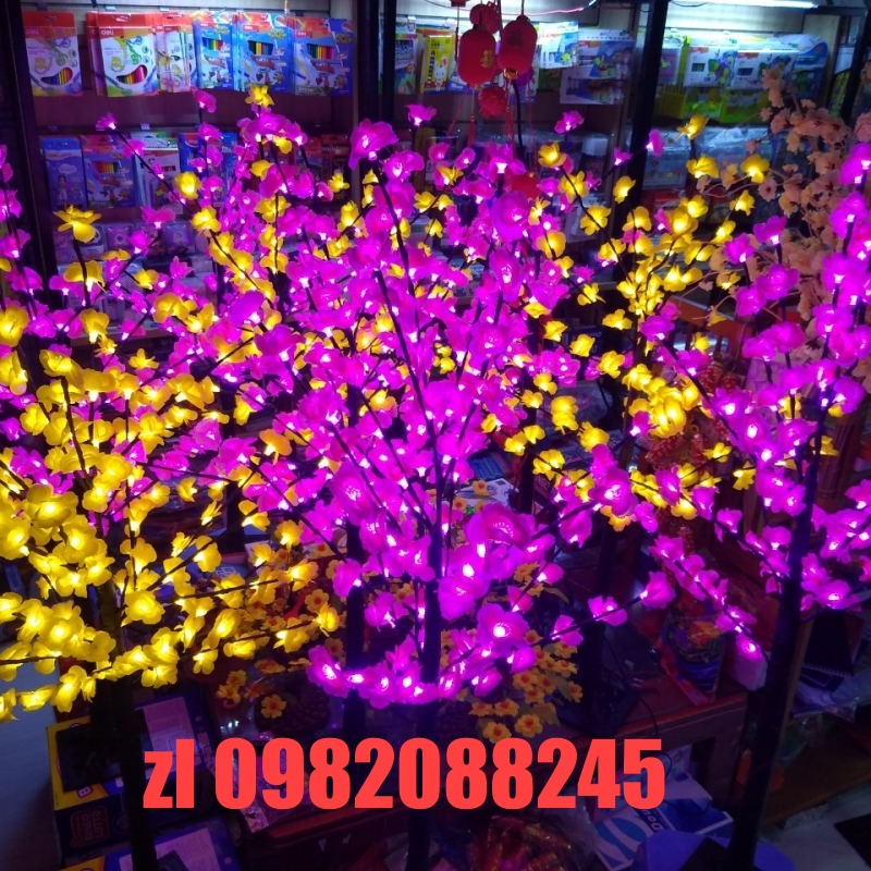 Cây hoa mai, hoa đào đèn led 1m2 cao cấp