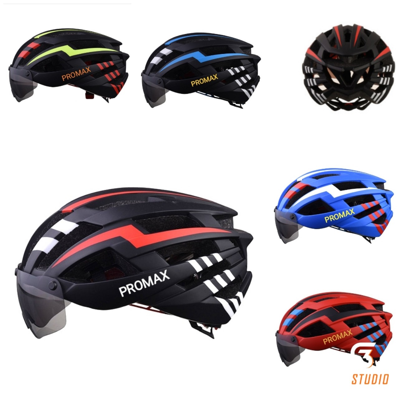 《Độc Lạ>>Mũ Bảo Hiểm Xe Đap Thể Thao Kính Hít