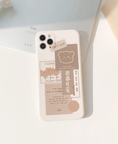 Ốp lưng iphone cao cấp gấu best one cạnh vuông