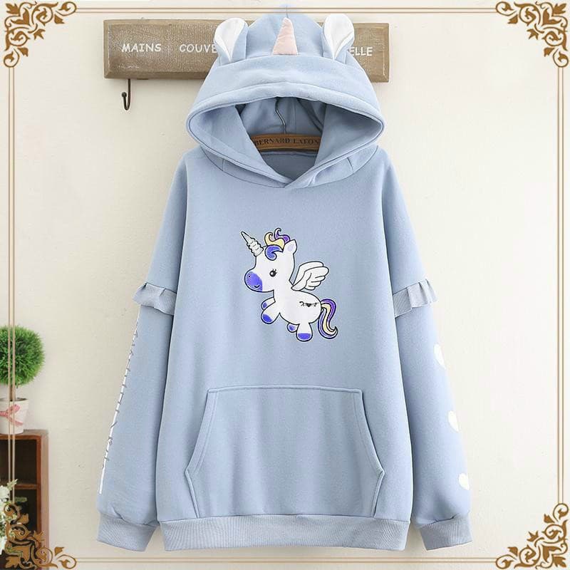 [Miễn Phí Vận Chuyển] Áo Khoác Hoodie Cao Cấp - Chất Liệu Nỉ Mềm Mại - Thiết Kế Họa Tiết 3D Kì Lân Nhỏ  Cute Phô Mai Que
