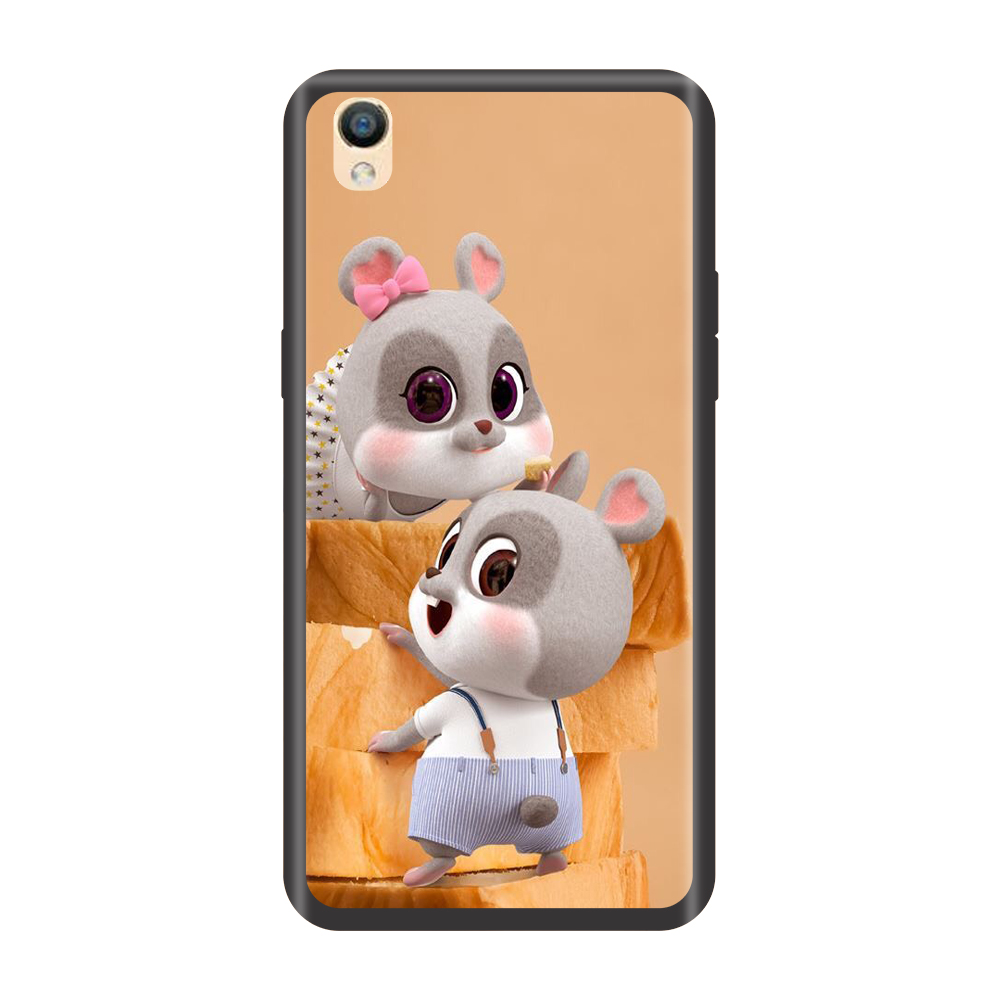 [HCM]Ốp lưng TPU viền dẻo cho điện thoại OPPO F1 /F1 PLUS /F1S /F3 /F5 /F7 /F9 /F11 /F11 Pro Chuột Xuân ăn Bánh Mì