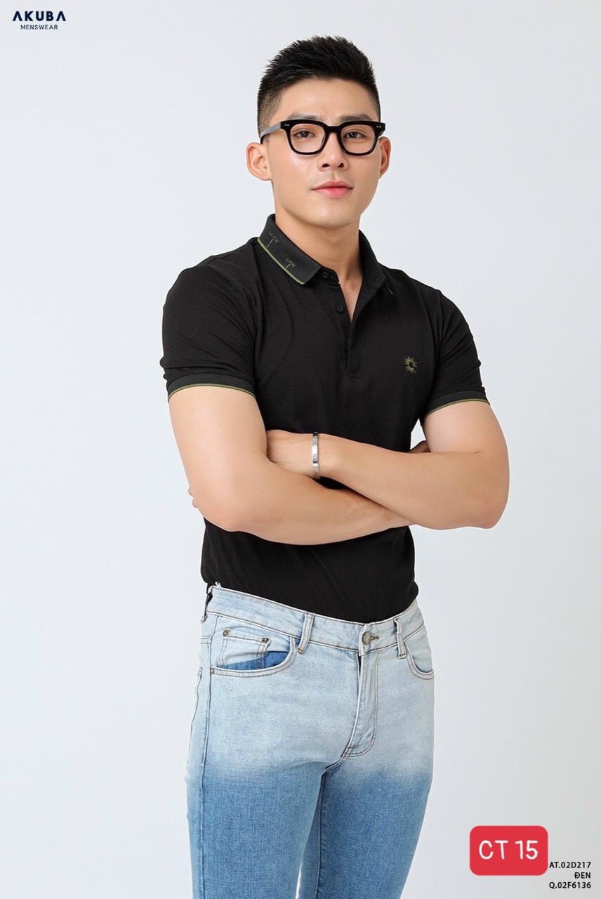 Áo thun cặp cổ trụ thời trang khang shop19 ms116