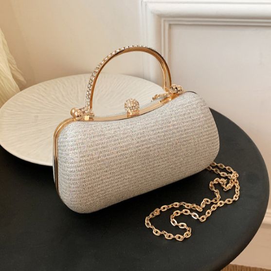  Clutch nữ dự tiệc quai xách kép lấp lánh sang chảnh LILA CN335 