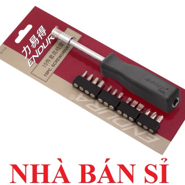 Bộ tuốc nơ vít gài 11 mũi endura e1113 bảo hành 3 năm