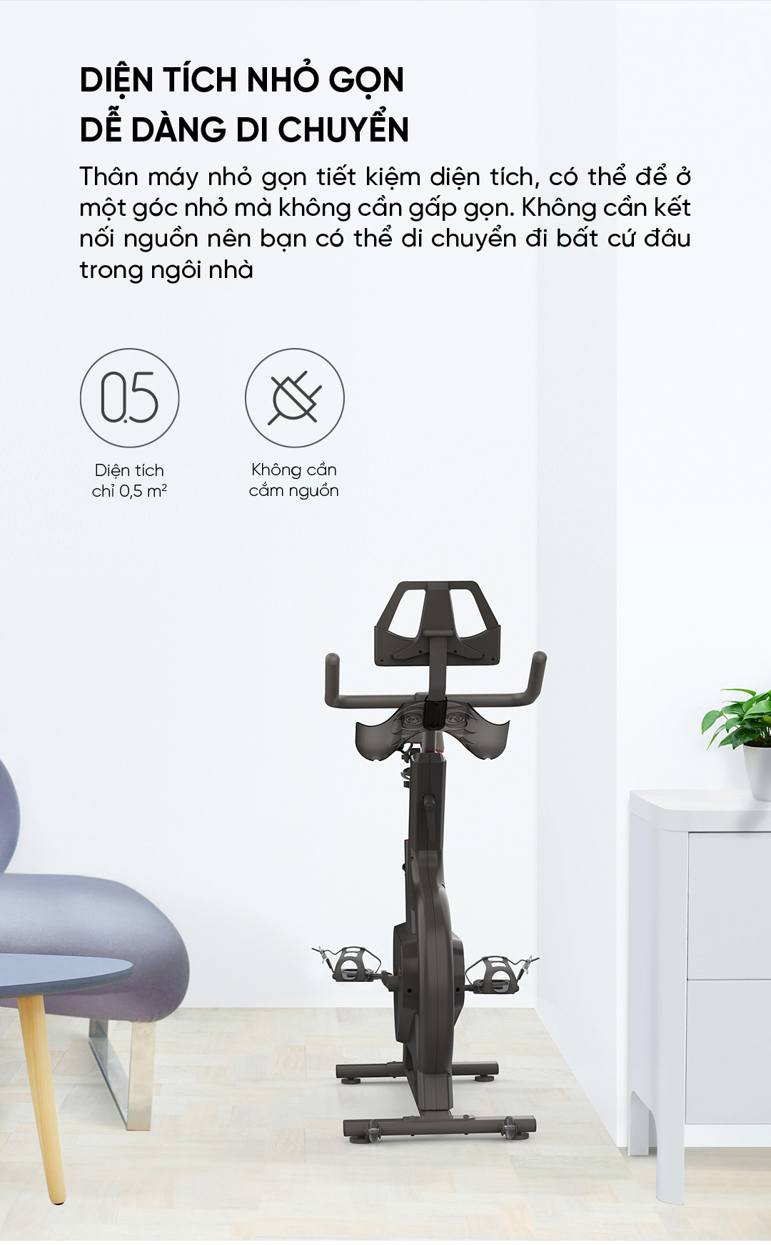 Xe đạp tập thể dục thông minh YESOUL M1