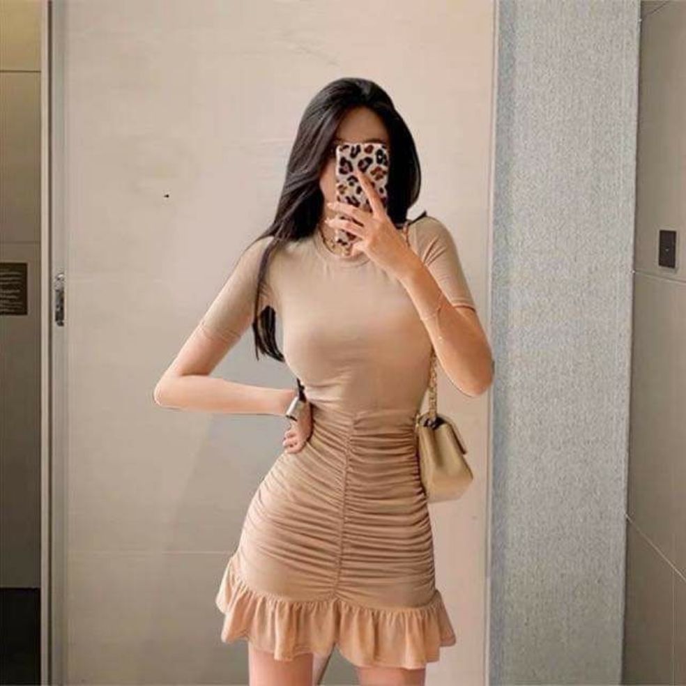 [HCM]Đầm body đuôi cá nhún bèo