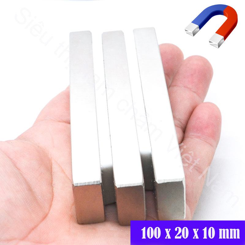 Nam châm vĩnh cửu 100x20x10mm loại nam châm siêu mạnh siêu hít hot
