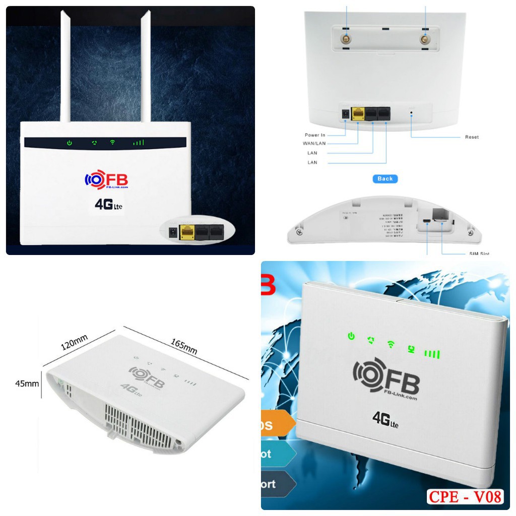 Bộ router wifi 4g lte fb-link cpe-v01