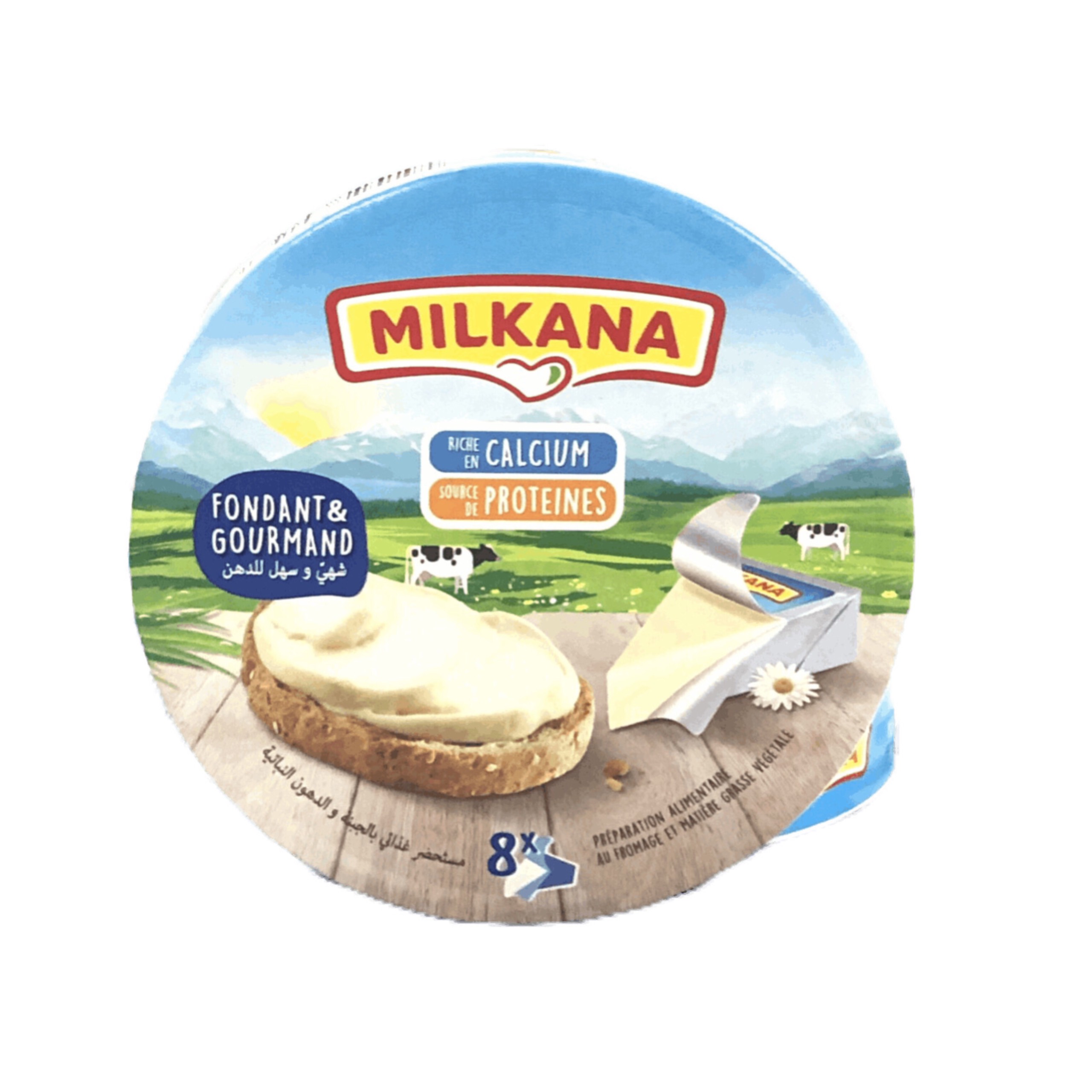 Phô mai milkana 8 miếng 104g - nhập khẩu ai cập