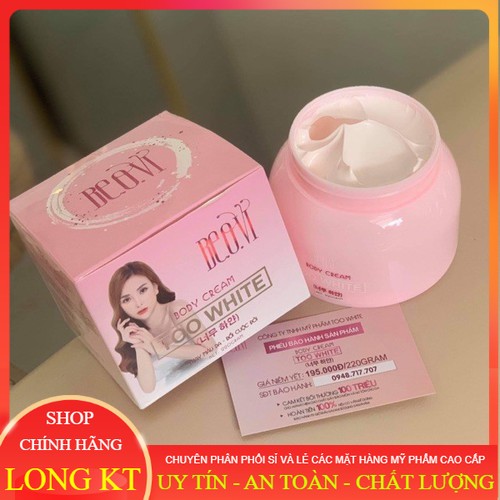 "[ Hàng Chính hãng - Team Cào ] Combo 2 Hộp Kem Body Thu Thủy Chính hãng - Kem Body TOO WHITE - BE.O.VI của Ca sĩ THU THỦY - Kem Body dưỡng da cực trắng