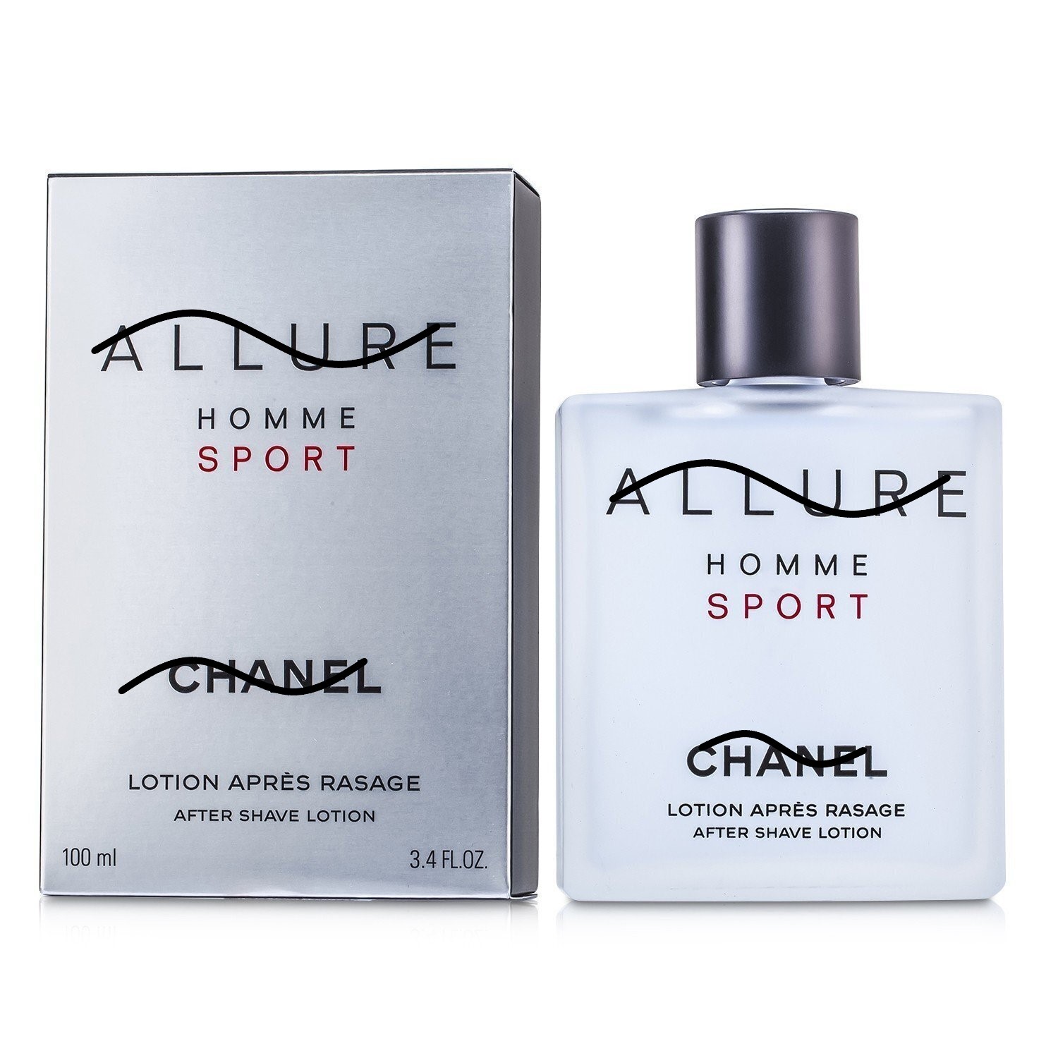 Lotion dưỡng da sau cạo râu hương nước hoa Chan.el Allure Homme Sport After Shave Lotion của Pháp chai 100ml