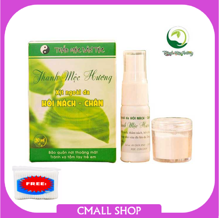 Xịt Hôi Nách Nam Thảo Dược Thanh Mộc Hương -Tặng bống tắm gói 100U