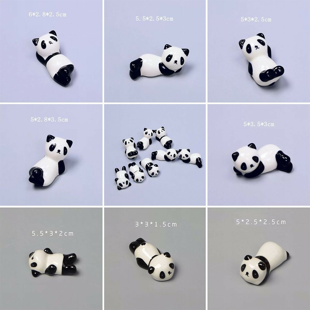 Gác đũa phụ kiện bàn ăn gốm sứ hình gấu trúc panda Decor Việt