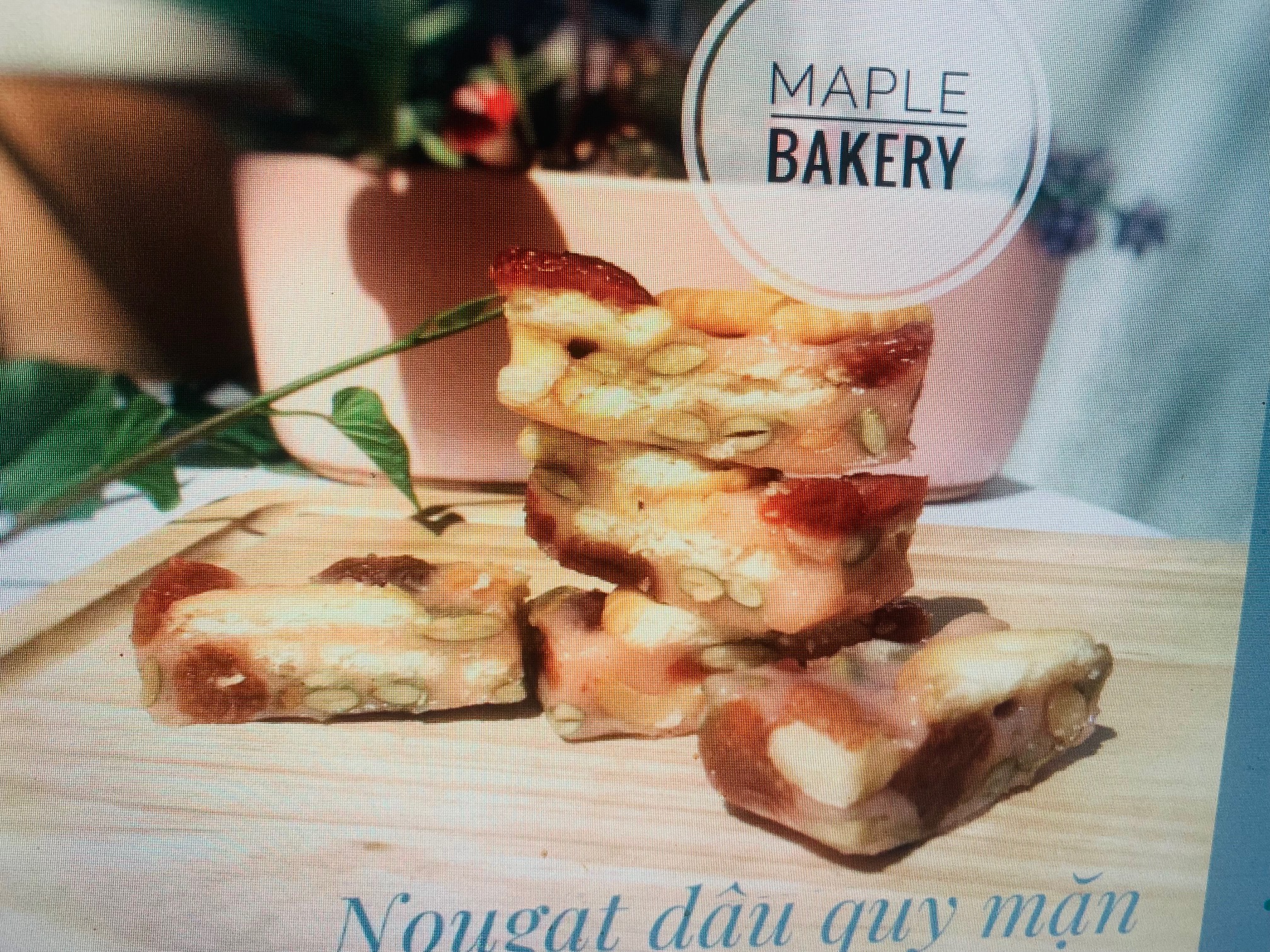 Kẹo nougat vị dâu tây bánh quy mặn - Kẹo hạnh phúc ăn kiêng siêu hạt, ít ngọt, healthy, giàu năng lượng, tốt cho sức khỏe