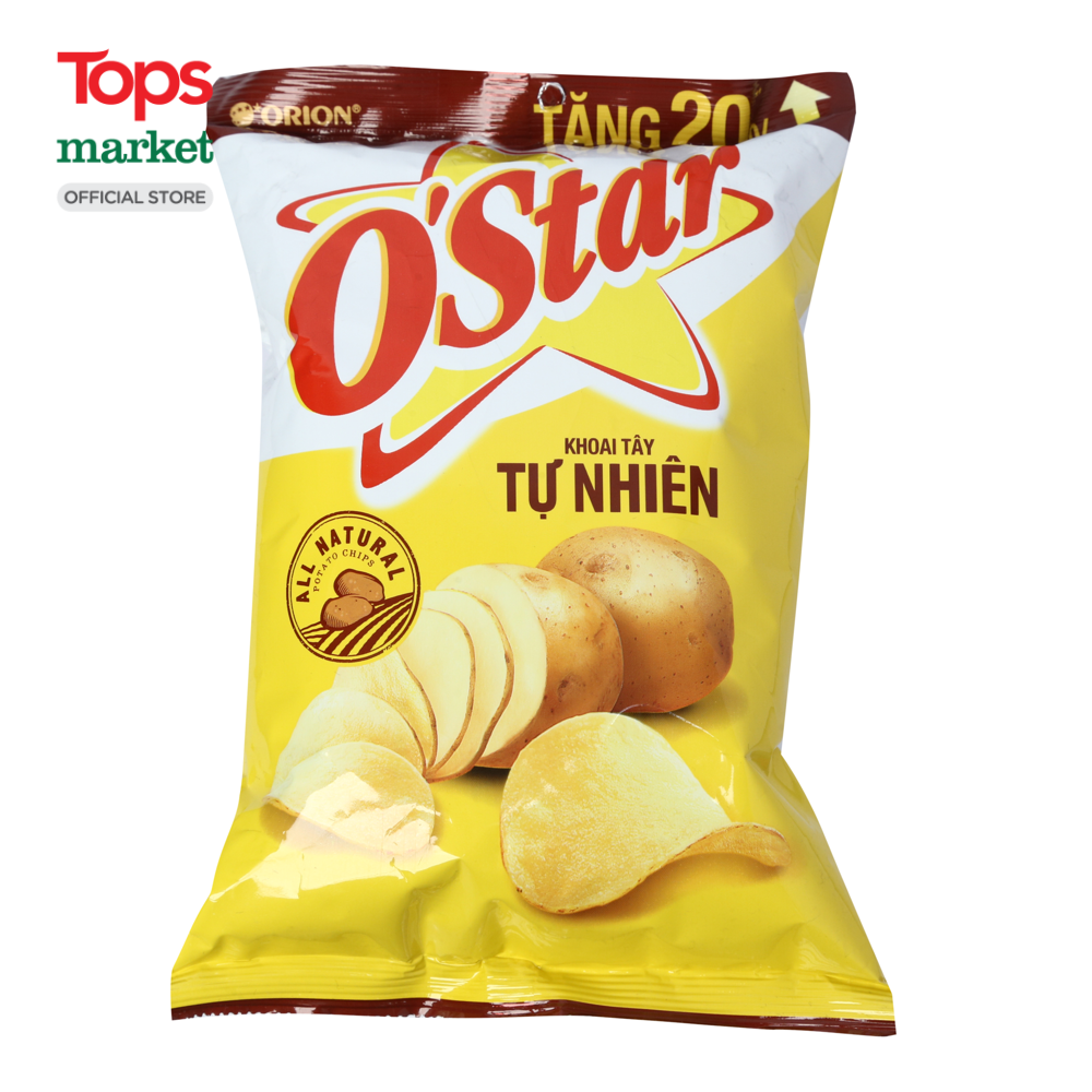 Snack O'star Khoai Tây Hương Vị Tự Nhiên 36G - Siêu Thị Tops Market |  