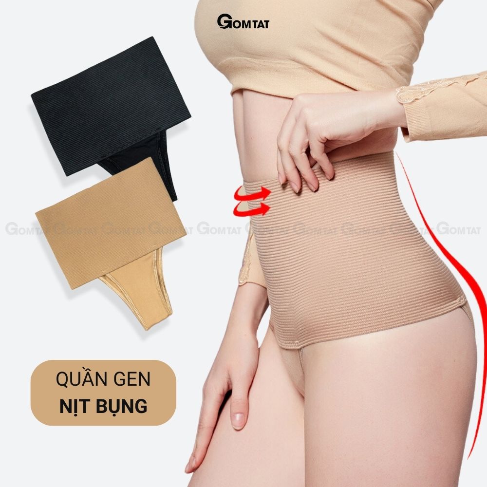  Quần lót gen nịt bụng dưới GOMTAT mặc váy đồ định hình thon gọn vòng eo co giãn cực tốt - SA-036 
