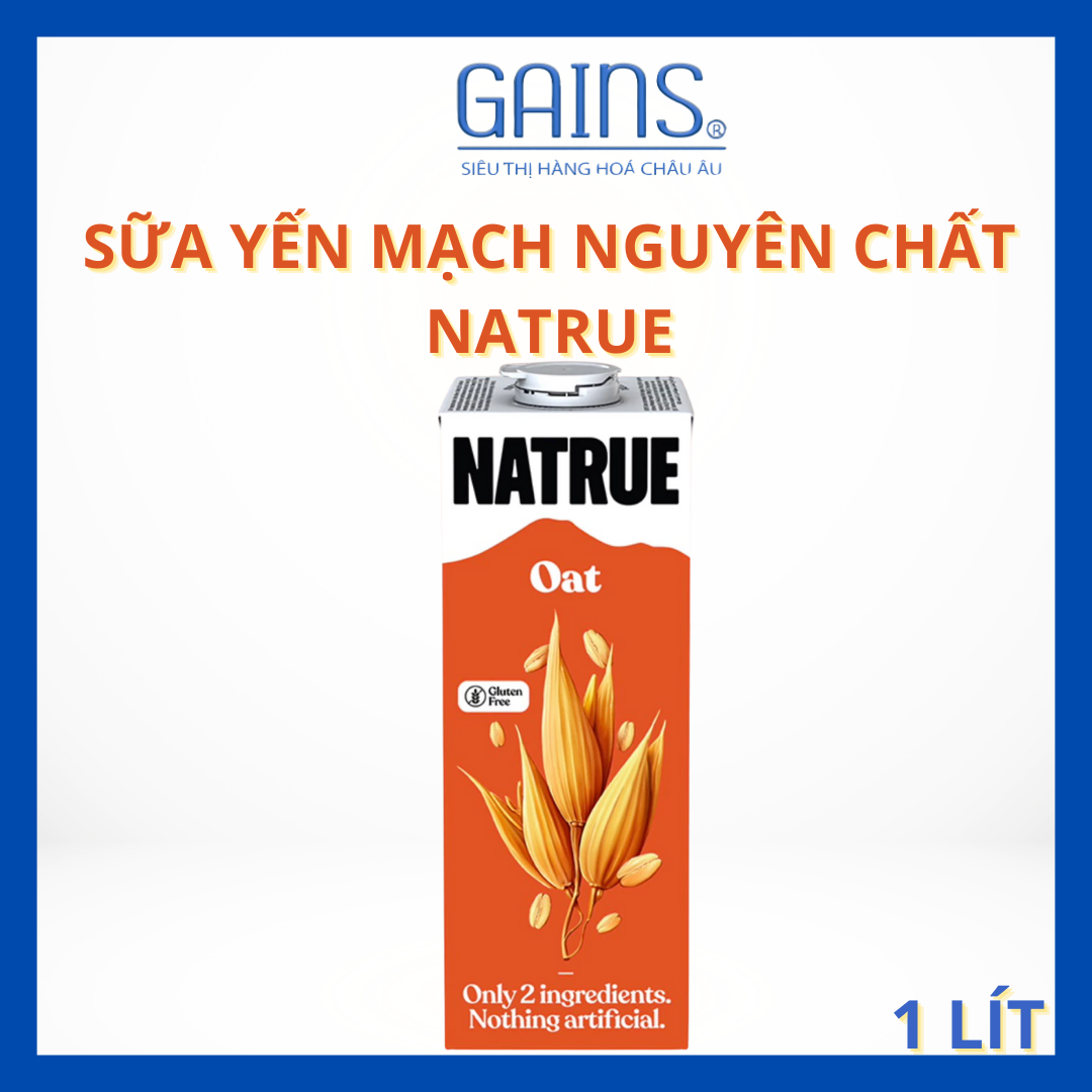 Sữa yến mạch nguyên chất natrue 1 lít - date 23/3/2026